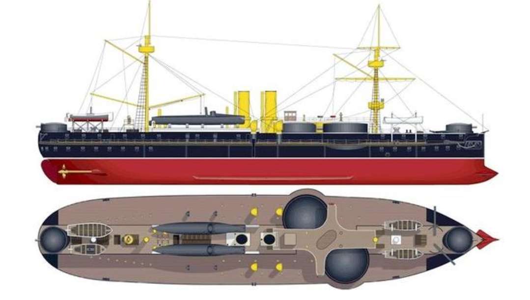 舰的过渡产品按照当时的配置在吨位,火力还是在防护力方面"定远"舰都