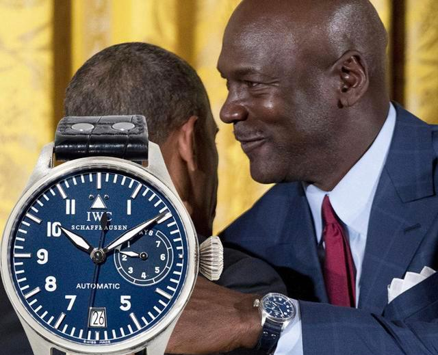 身家已经达到21亿美元的乔丹平日里所带的手表当然也是非常名贵的
