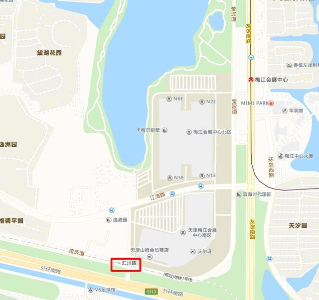 天津地铁将具有一个外环线上面站点:7号线的梅江会展中心南站