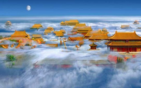 天庭真的存在吗?有人在飞机上拍到天宫, 科学家都无法解释!