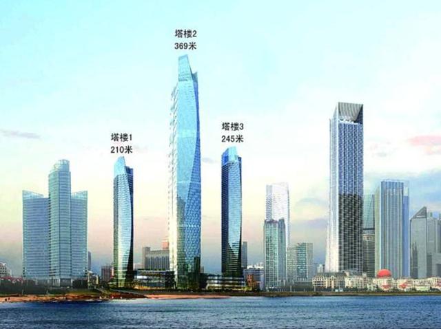 青岛最高的大楼,高度369米耗资137亿,整体造型却被网