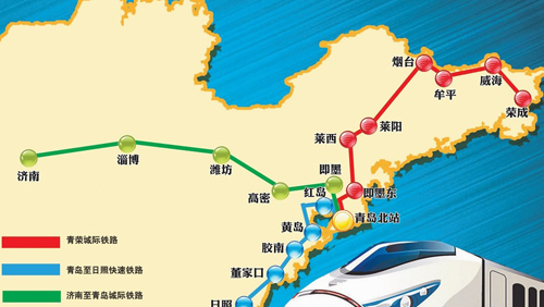 山东省境内一条连接济南与青岛的高铁路线——胶济客运专线