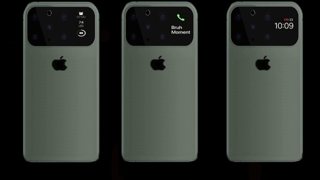 iphone12概念图:双屏5摄砍掉物理键和刘海 新功能不再挤牙膏