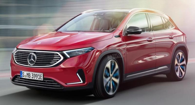 奔驰EQA纯电动SUV的疑似官图被曝光