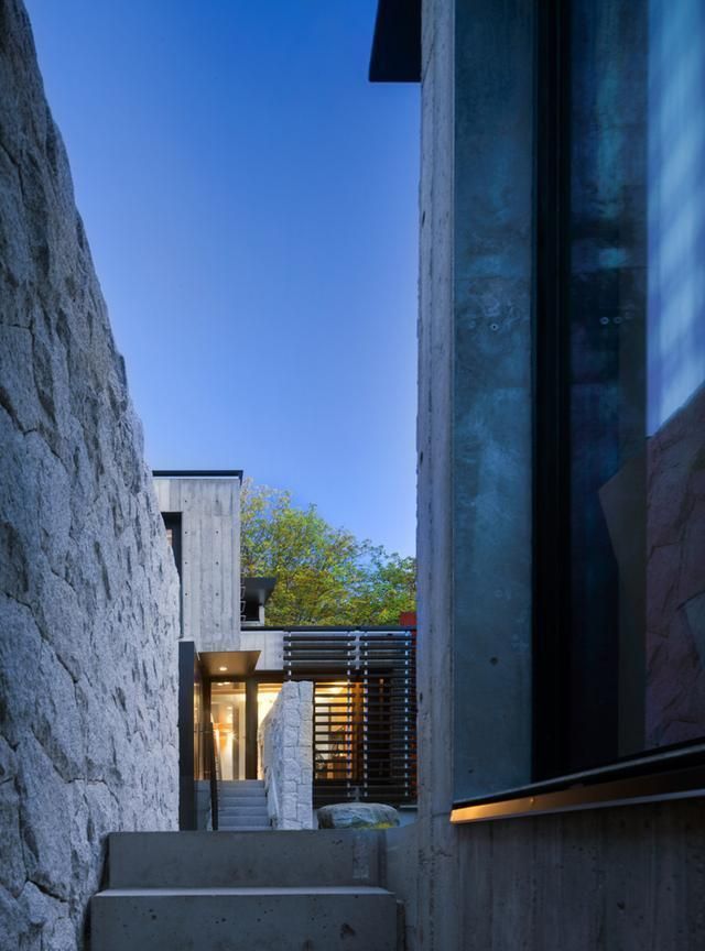 晒晒清水模回廊别墅设计,一般设计师建不出这效果吧