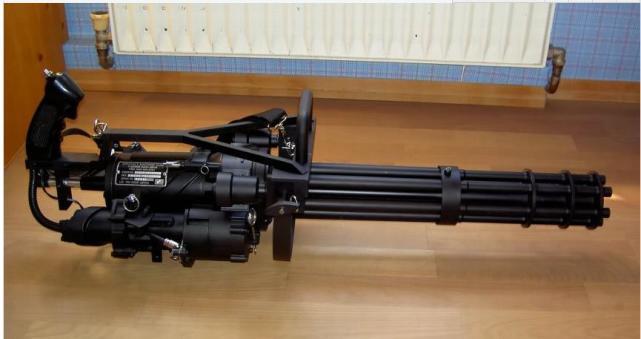 m134迷你炮每分钟3千发标配加特林式旋转枪管