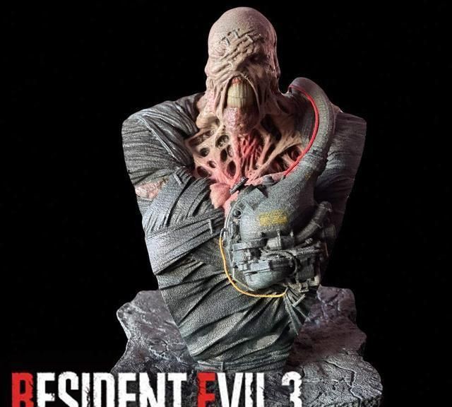 让人毛骨悚然的《生化危机3:重制版》追踪者胸像公布