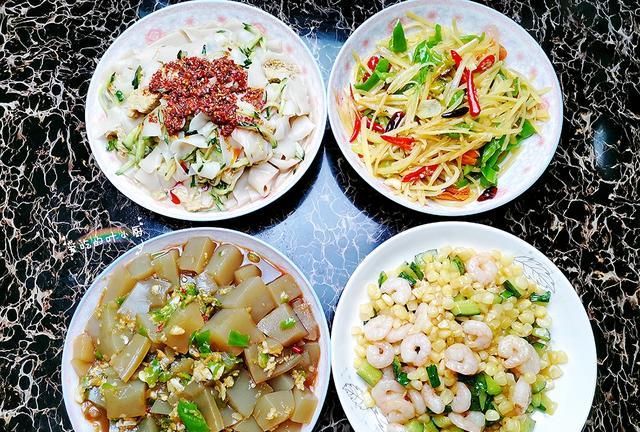 一个山东家庭的午餐和晚餐，下酒下饭