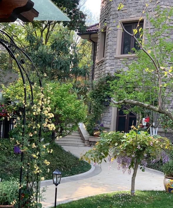 范明豪宅首曝光!拥有后花园和泳池,超大庭院绿植环绕如苏州园林