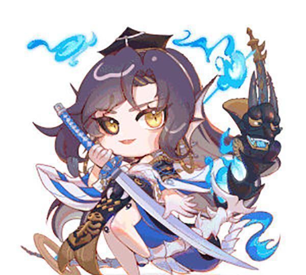 阴阳师ssr铃鹿御前觉醒前后q版形象公开 自组红蓝cp 从鹿变鱼