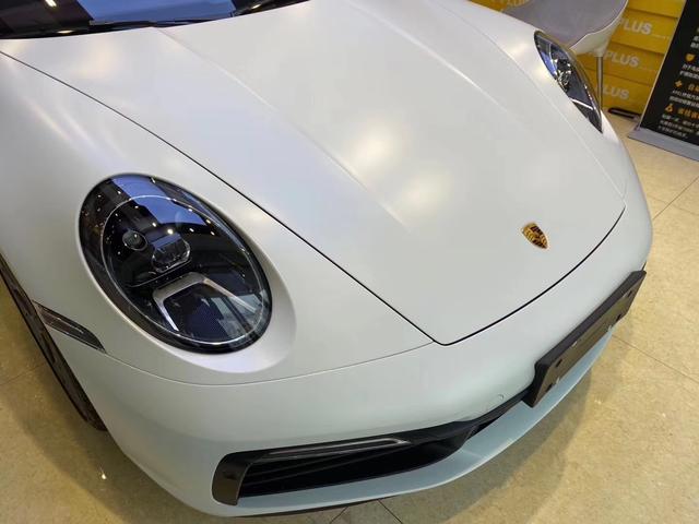 石家庄保时捷911贴隐形车衣哑光白超赞-新浪汽车