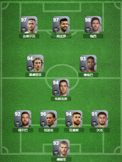 实况足球:传控打法能在天梯站稳脚跟,评选短控最佳十一人!