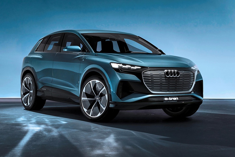 MEB平台打造/双电机四驱系统 疑似奥迪Q4 e-tron官图曝光