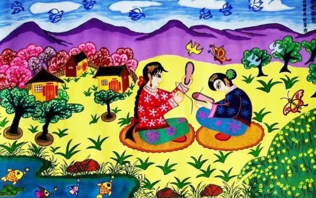 这种北方农村的炕围画,南方人根本没见过,还有多少人记得它?
