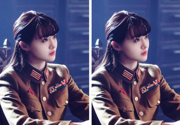 郑爽新剧准备开播,军装造型好惊艳,图四好像梦中的天使啊