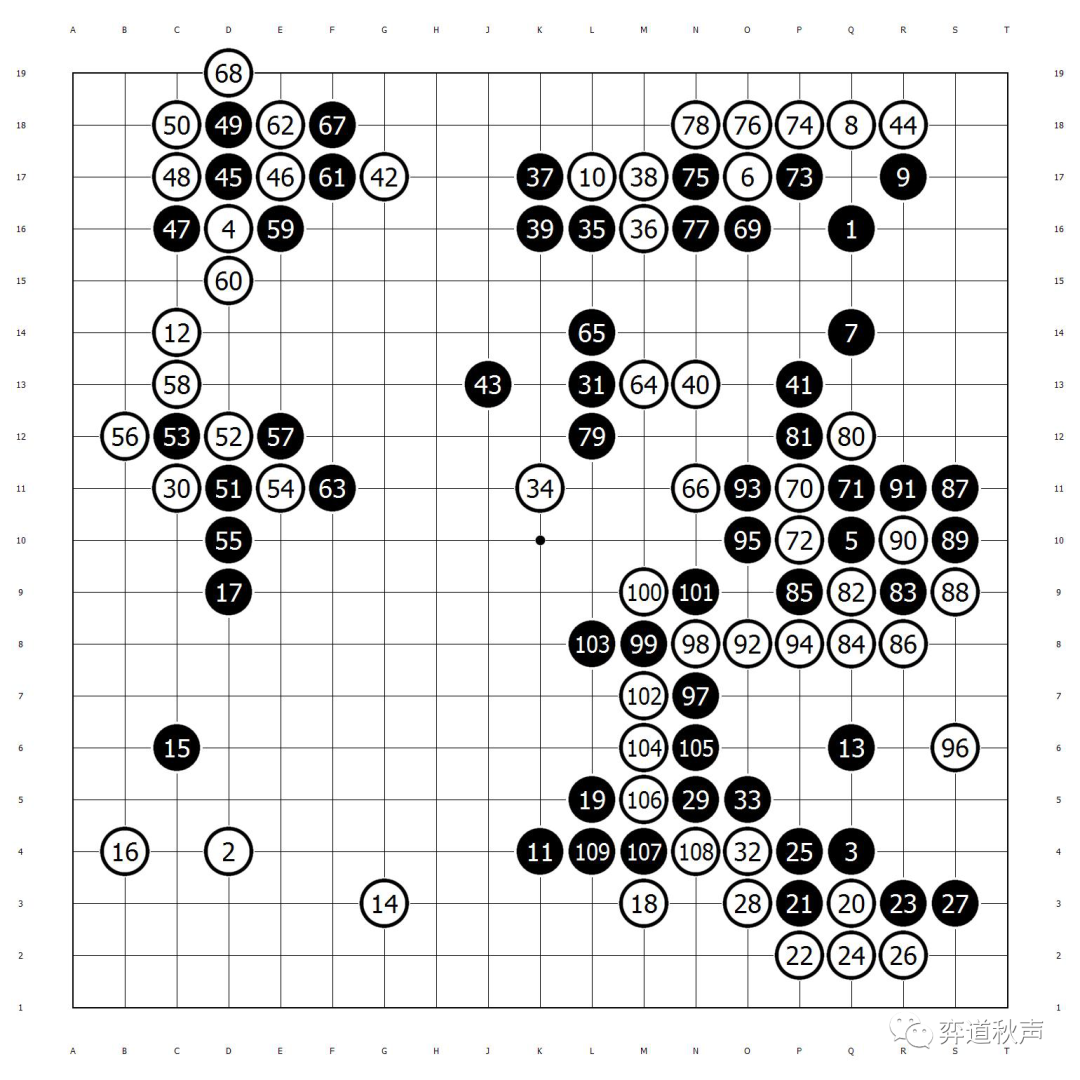 七番胜负第二局,武宫正树执黑下出宇宙流经典名局