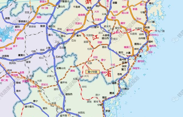 衢宁铁路线路图详细图片