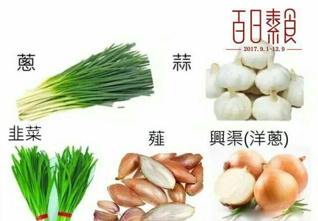 所说的含有鸡鸭鱼肉等动物性成分的食物,而是大蒜,葱,薤,韭,兴渠五荤