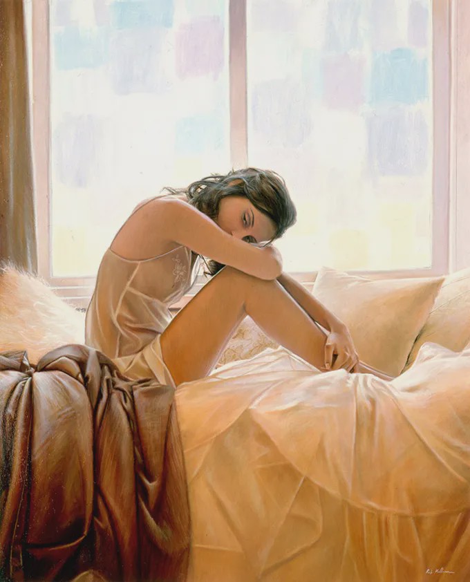 英国画家海夫兰笔下的质感美女,美得不可方物!