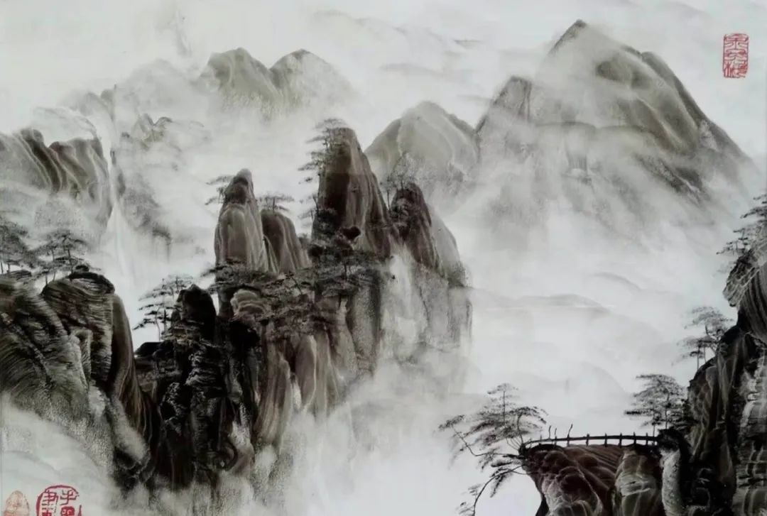 女画家余冬梅手墨画作品赏析