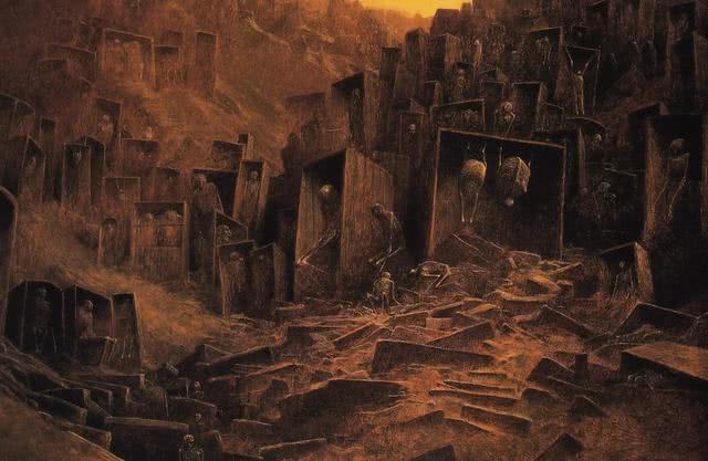 画家出车祸醒来后,画出"死后的世界",网友:这真的是画吗?