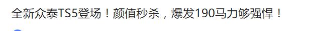 众泰新车TS5未上市，点赞已经到位，真的不抄袭？