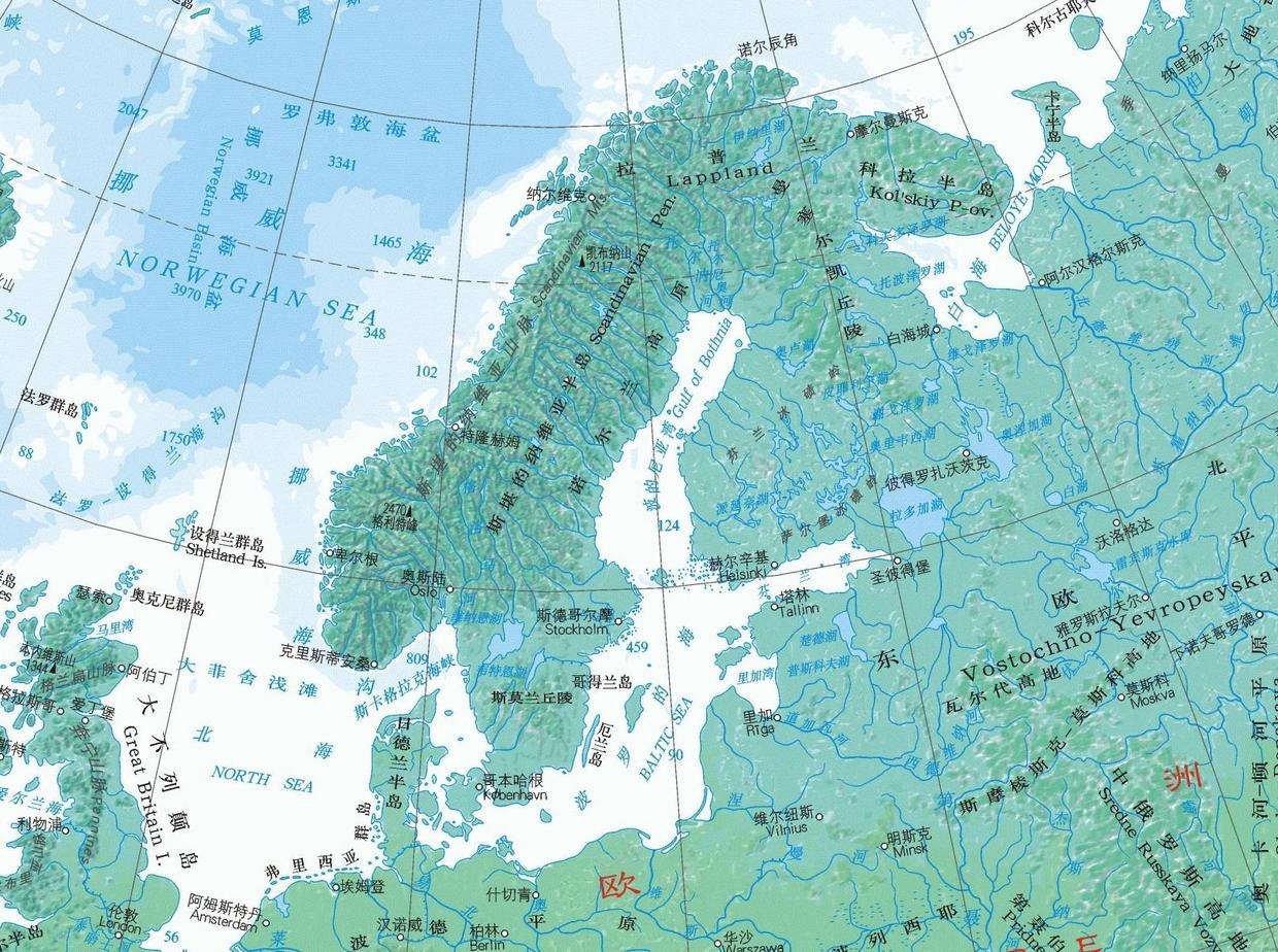 欧洲北部的半岛图片