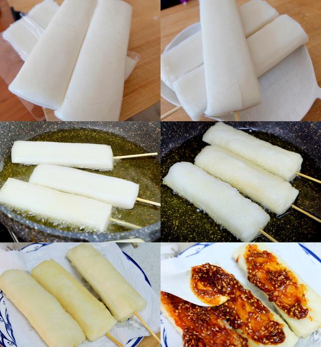 超火爆的街头小吃炸年糕教程来啦!