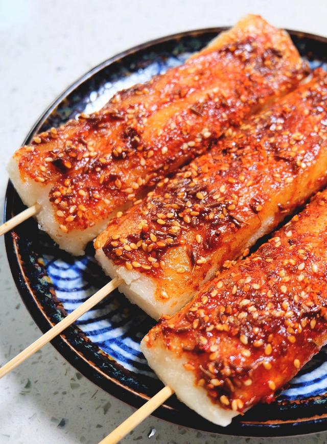 超火爆的街头小吃炸年糕教程来啦