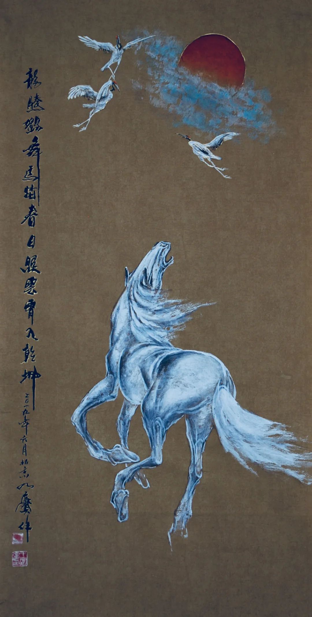 以笔写意以意写心西部画马人王富强作品赏析