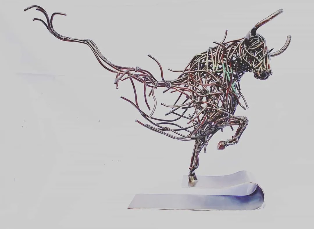 艺术家steve ekpenisi的铁艺雕塑作品欣赏