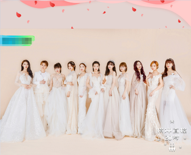 火箭少女婚纱闺蜜照孟美岐气场十足看到杨超越是心动的感觉