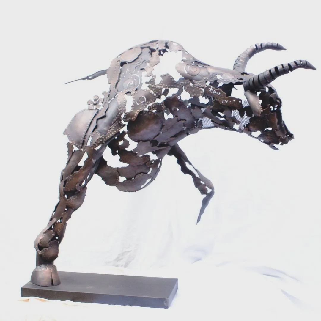 艺术家steve ekpenisi的铁艺雕塑作品欣赏