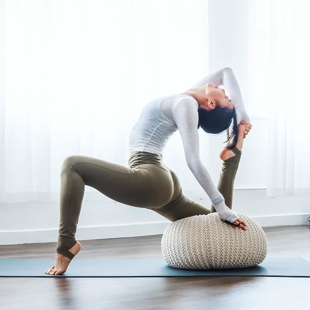 瑜伽练习要坚持,身体会越来越灵活,减脂塑形让你变成女神