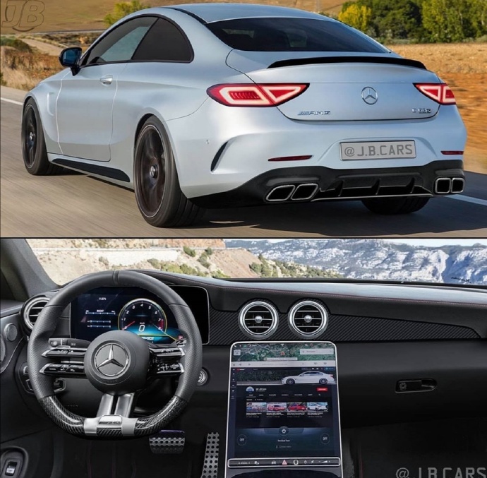 全新一代奔驰c级谍照曝光,内饰依然全是屏幕,看着比新s级顺眼