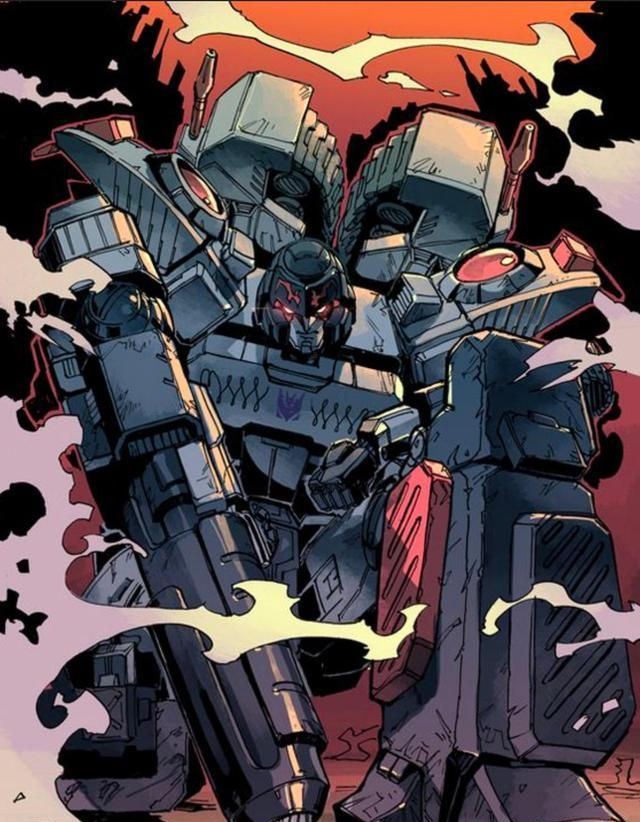 变形金刚动漫人物:重涂"泰坦归来"三变霸天虎首领-威震天