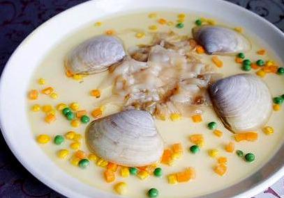 芙蓉海蚌 颜色素雅 汤汁鲜美 多谢转发 关注