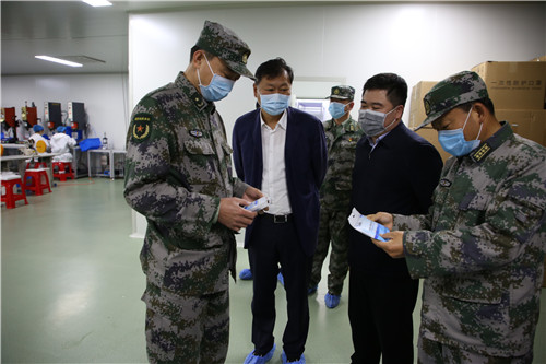 吉林省委常委省军区司令员刘维到吉林云飞医药公司调研指导工作