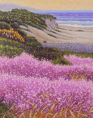 风景油画欣赏待到山花烂漫时她在丛中笑