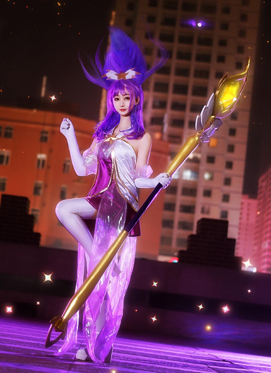 acg最靓cos第55期长裙紫发魔法少女尽显成熟风情