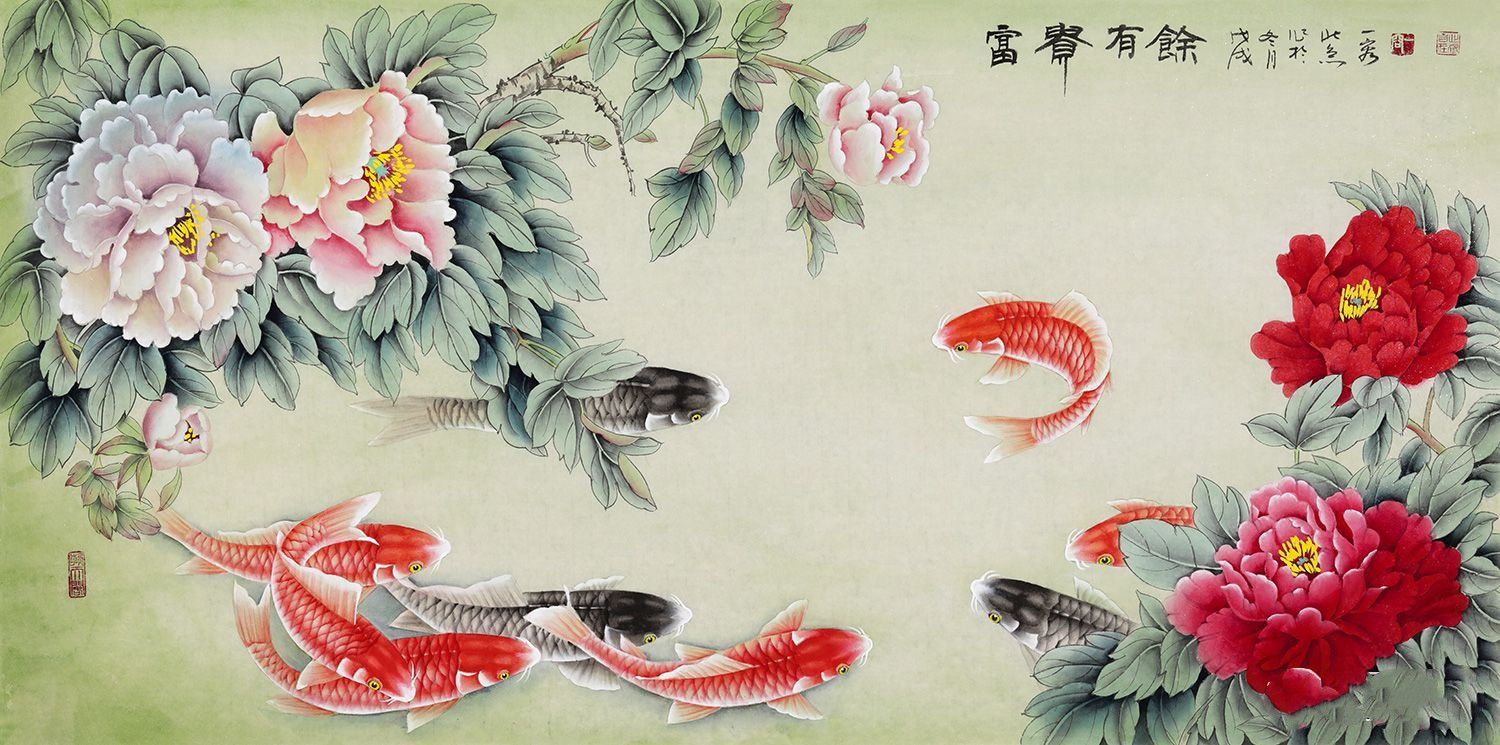 花鸟画作品欣赏:但在选择字画的时候也需要有所讲究,并不是所有的字画