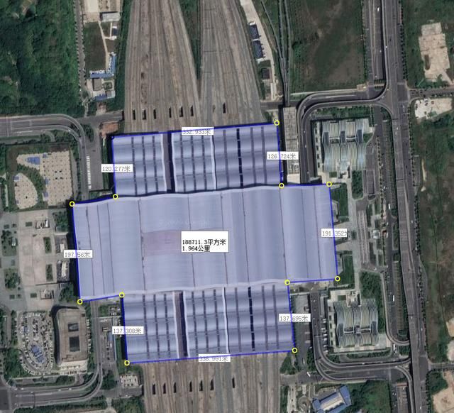 从卫星图看中部各大城市高铁站