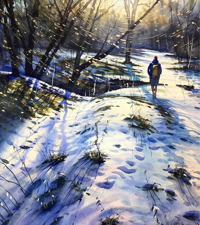 寻光之旅俄罗斯画家索洛多夫追逐季节光影的水彩风景