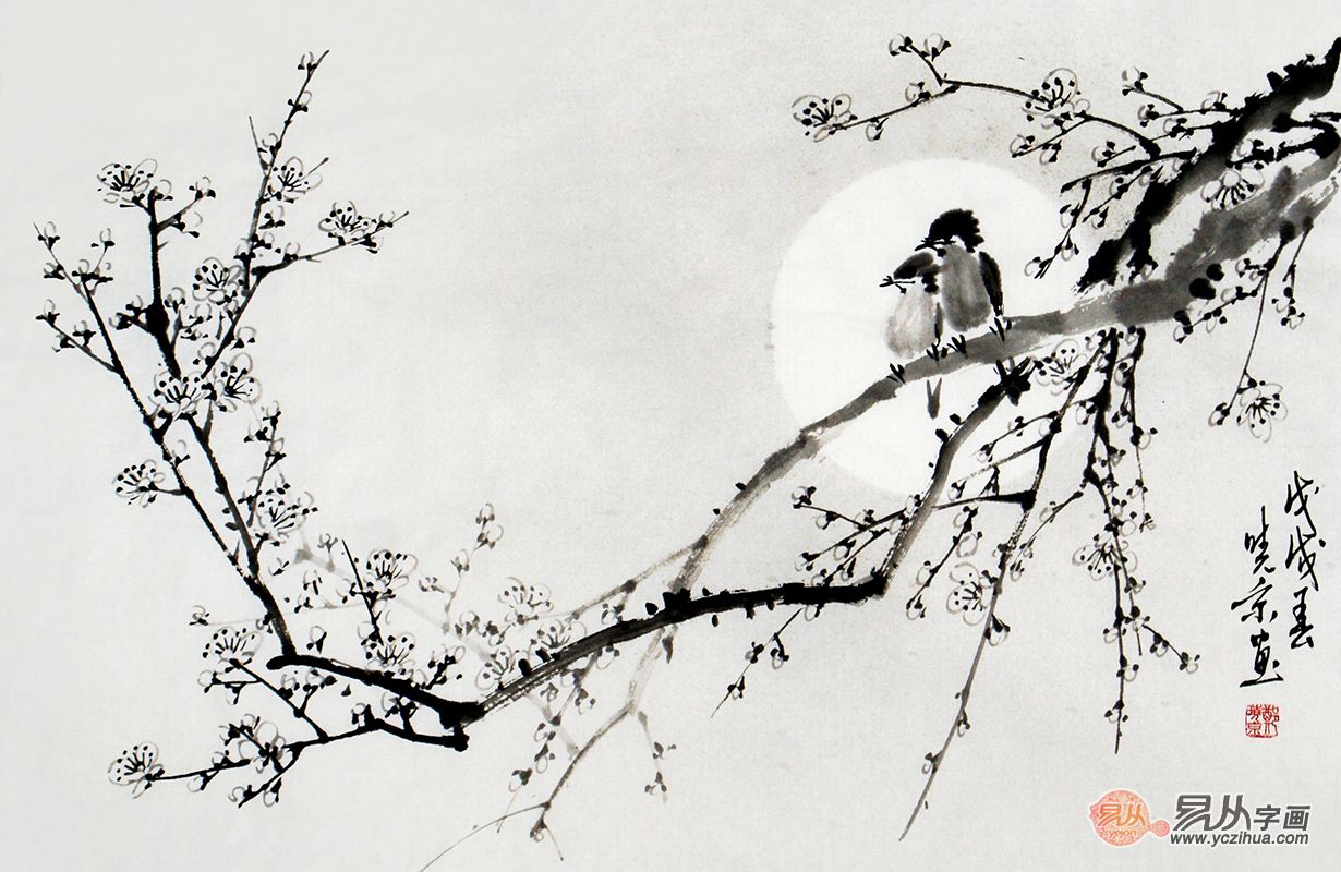 谁画的梅花值得收藏 郑晓京水墨写意梅花图 文人诗情满满|国画|写意