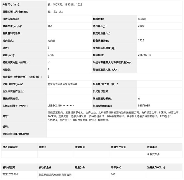 对手锁定秦Pro EV，BEIJING EU7申报图曝光，将推长续航版车型