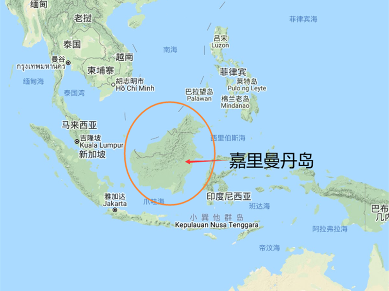加里曼丹岛地理位置