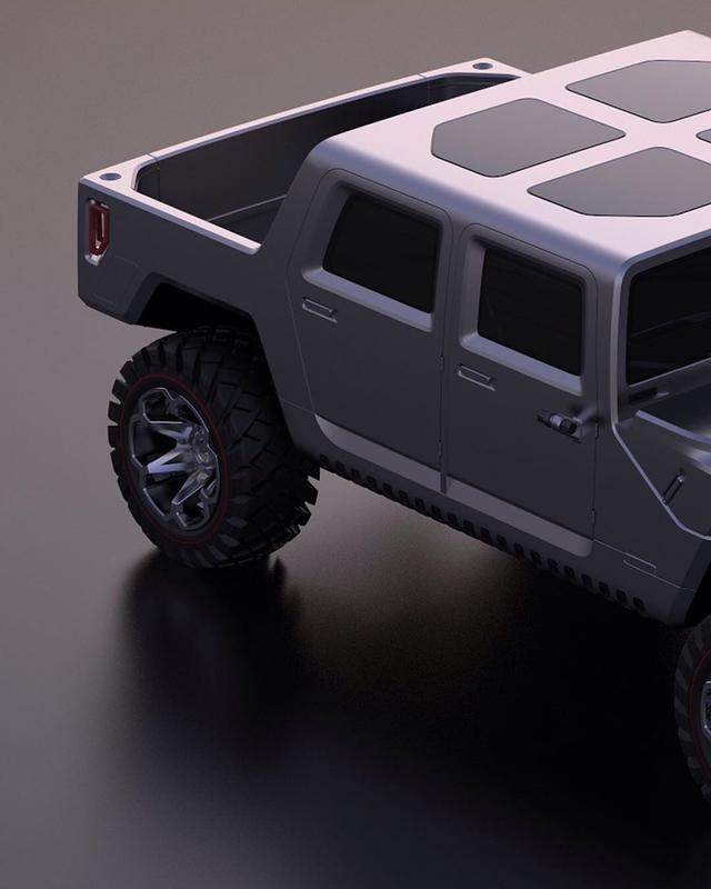 彪悍的钢铁巨兽,2020款悍马