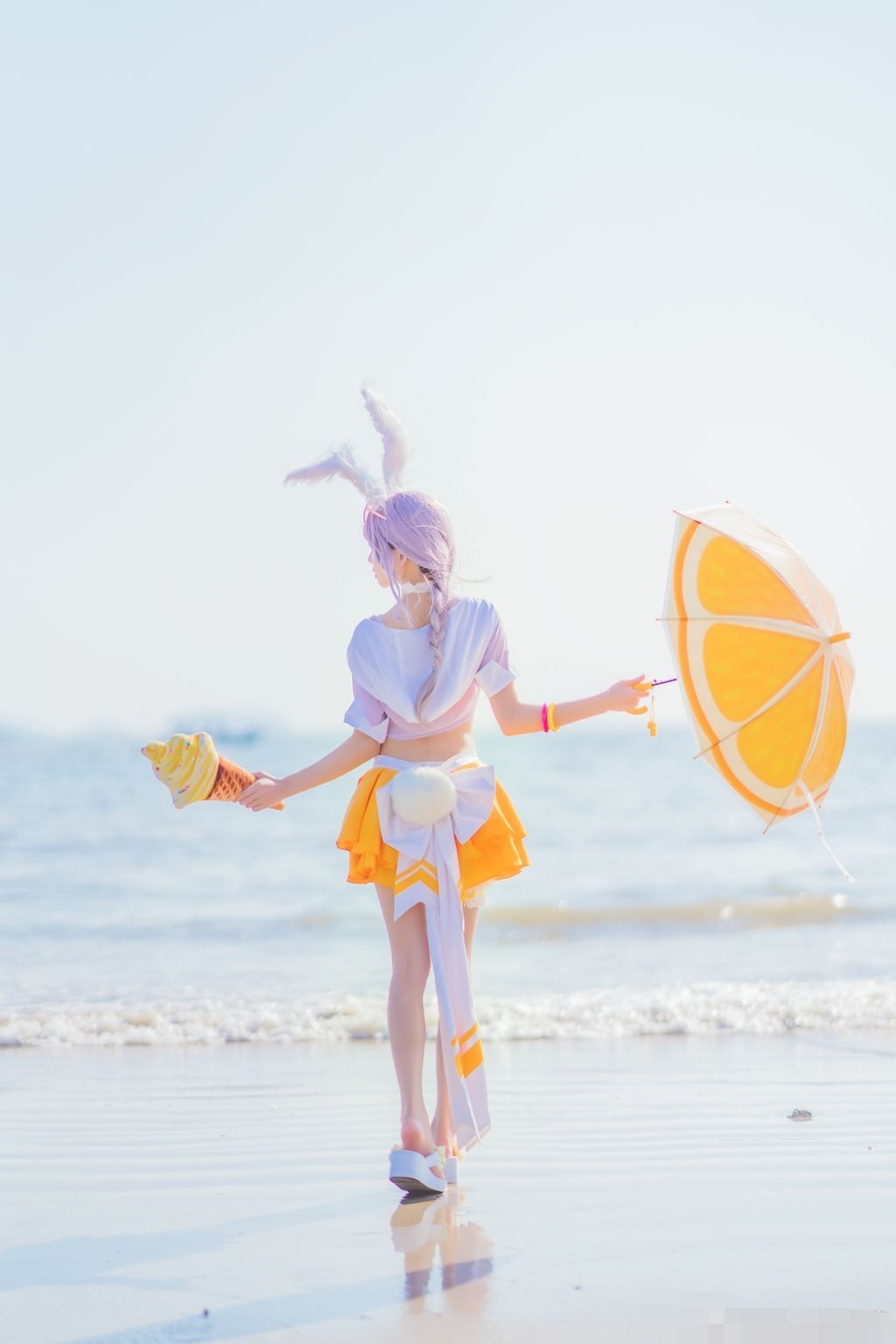 王者荣耀:公孙离史诗级还原,海滩丽影,清凉一夏