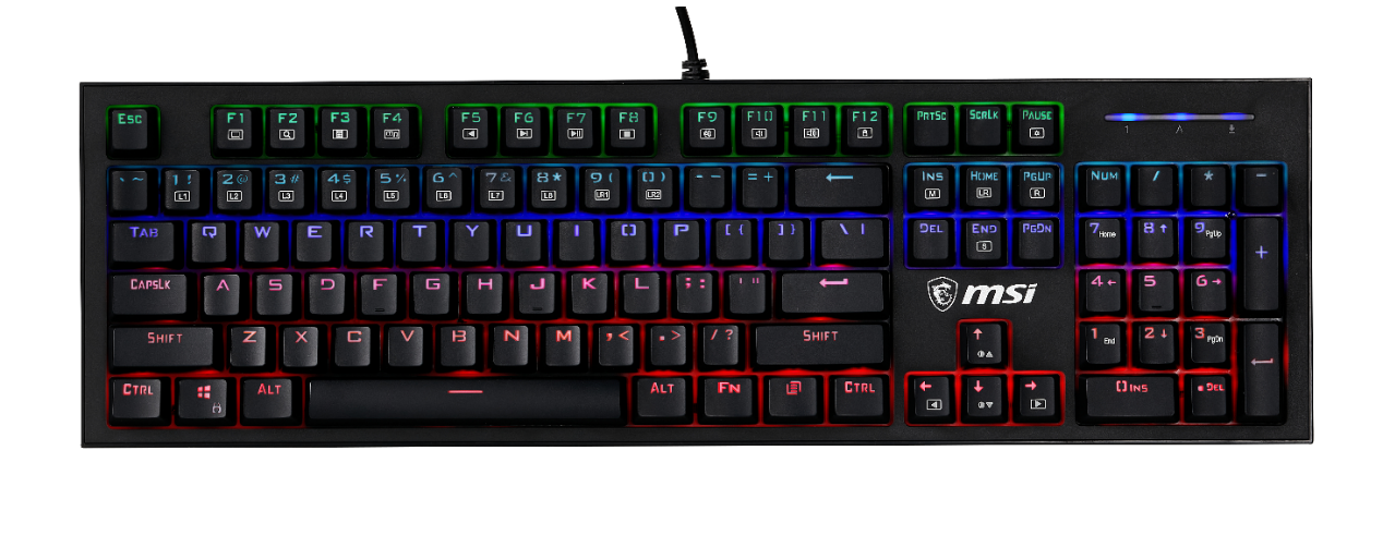 百元级产品好选择:微星gk50z终结者键盘评测