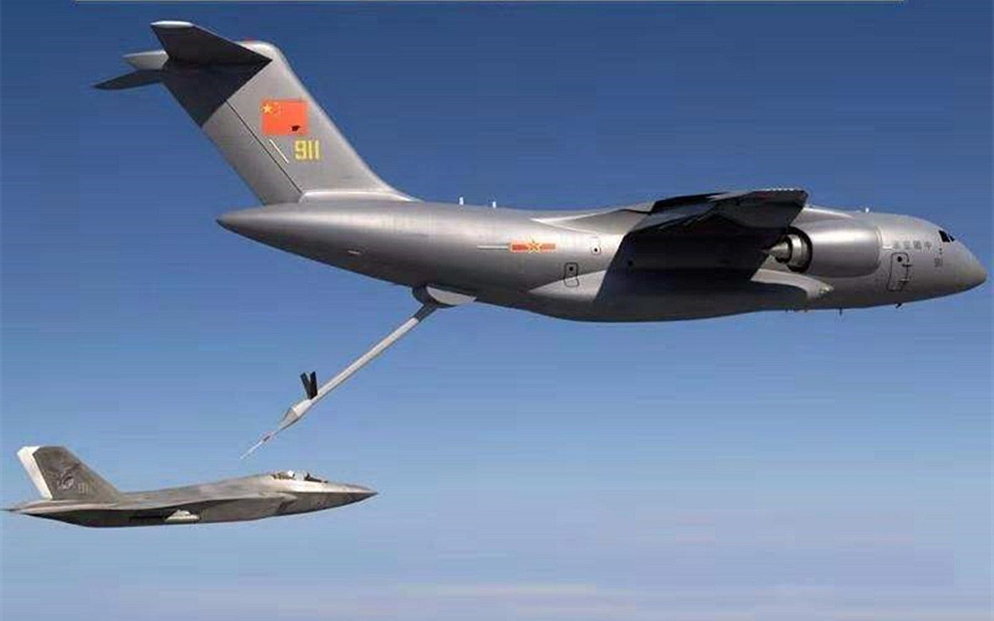 军迷美好愿望成真?歼20硬管加油的视频到底是不是真的?